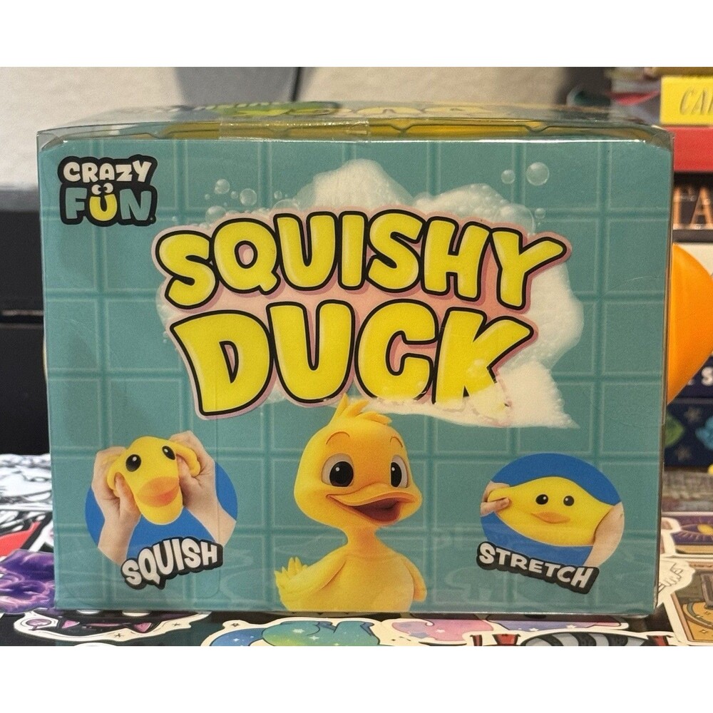 Squishy DUCK Crazy Fun Duck Squishy Squeeze Toy JUMBO Yellow NEW Fidget NEW